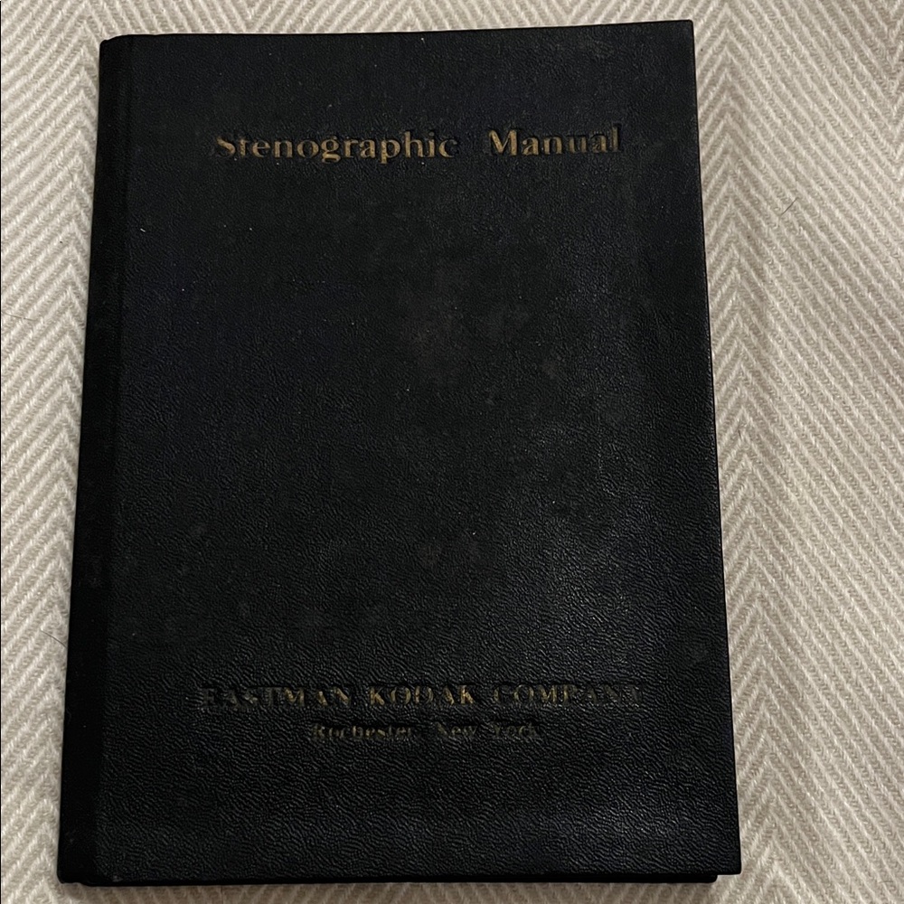 Antique Stenographic Manual Book a handbook & dictionary for Kodak transcribers